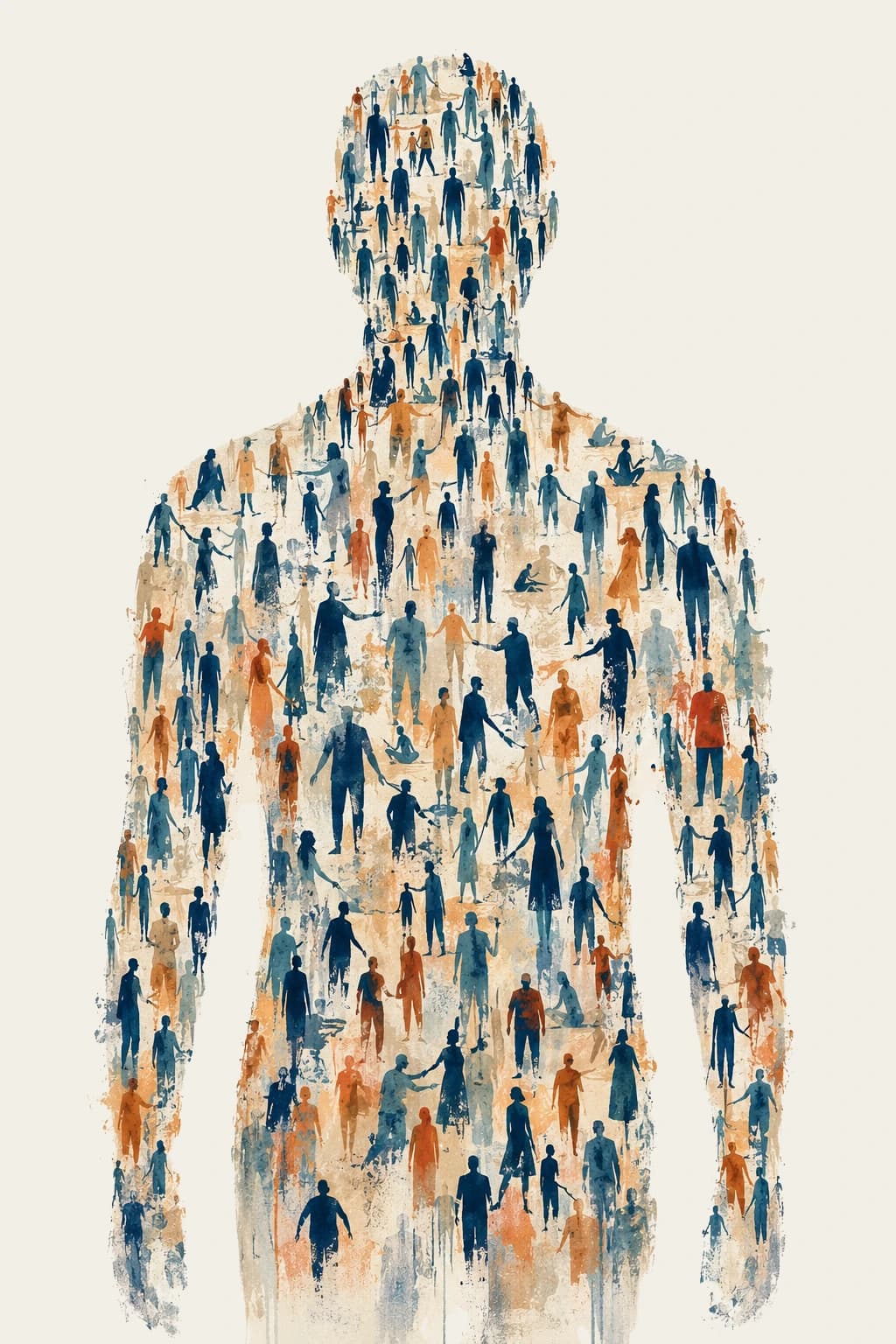 L’emblema di Digital Sisofo: una figura umana composta da tante persone, simbolo di un team con una visione comune